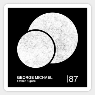 George Michael / Minimalist Style Graphic Fan Artwork Magnet
